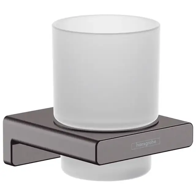 Hansgrohe AddStoris Стакан для зубных щеток, цвет: шлифованный черный хром