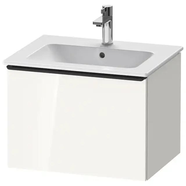 Duravit D-Neo Тумбочка подвесная 61х44x46.2см., раковина, 1 ящик, цвет: белый высокоглянцевый