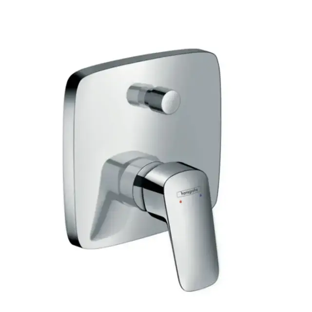 Hansgrohe Logis Смеситель для ванны, однорычажный, встраиваемый, внешняя часть, цвет: хром