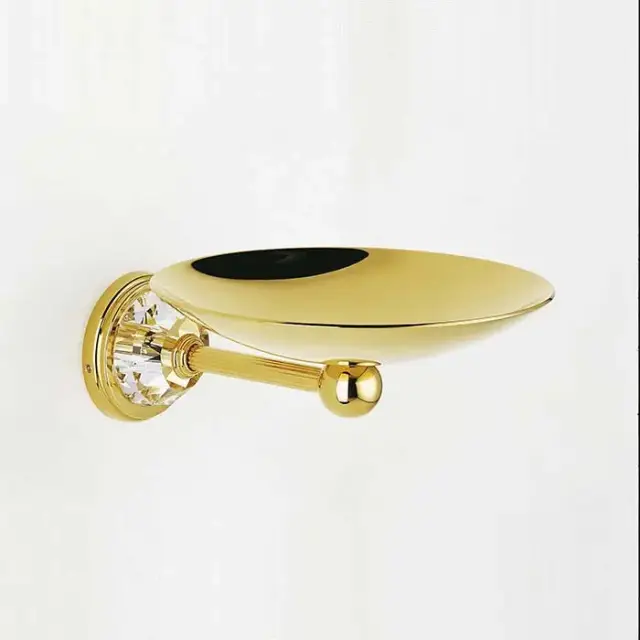 THG Mandarine Cristallia DiamantМыльница металлическая ø150 мм., подвесная, цвет: полированное золото