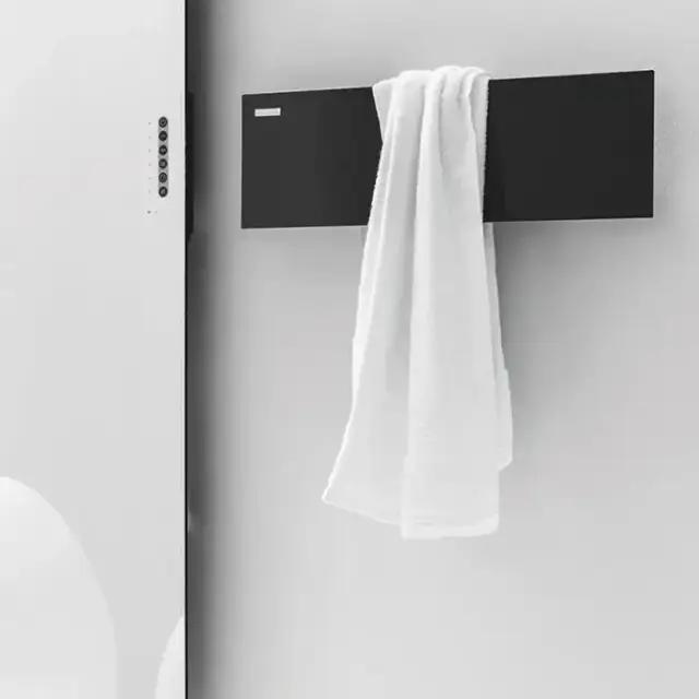 Antrax Tavoletta Полотенцедержатель электрический 80x18H см, цвет: черный матовый