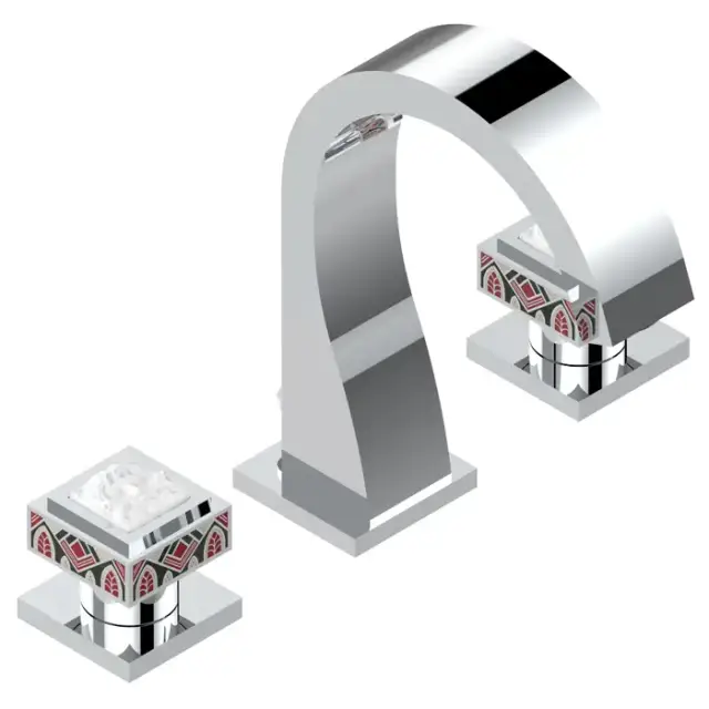 THG Masque de Femme Solaire Смеситель для раковины, 3 отв., цвет: хром