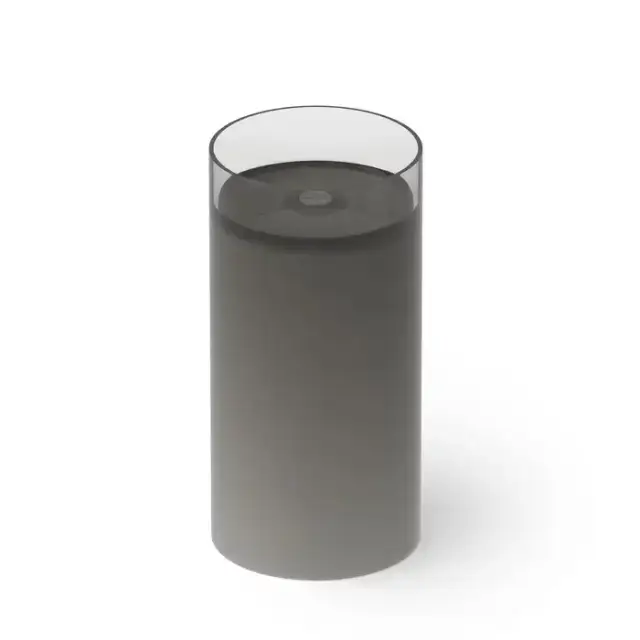 Dea Design Pedestal Basin Раковина 40х40х82см., напольная, без отв., Glasstech, прозрачная смола, цвет: Smoky Black R4