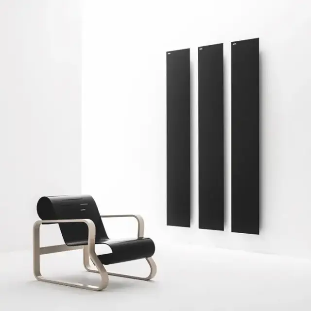 Antrax TAVOLA Liscia Полотенцедержатель электрический 35x121H см, цвет: черный матовый