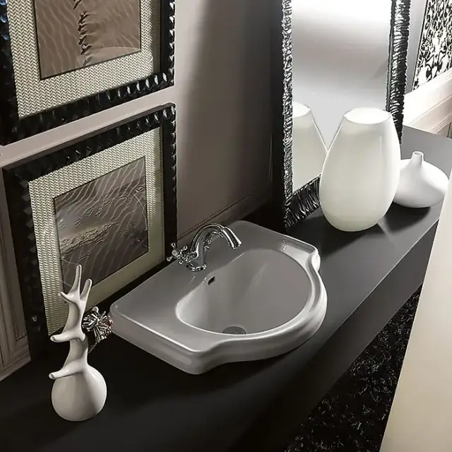 Kerasan Retro Раковина 62х45.5 см, 1 отв., цвет: белый