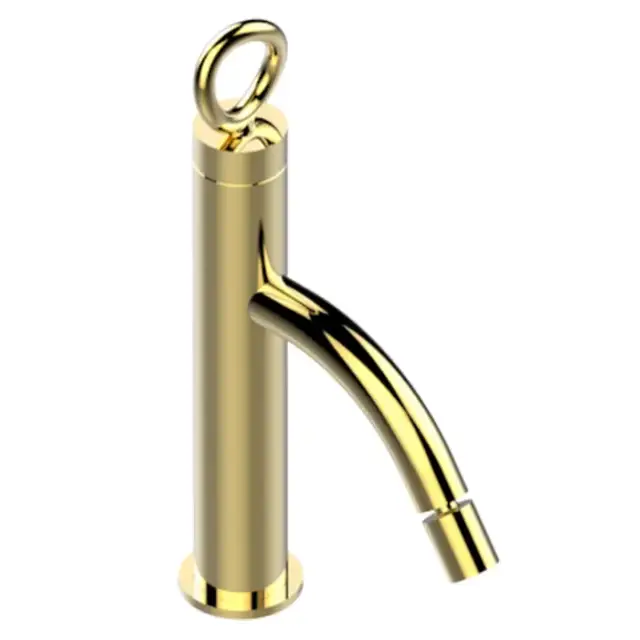 THG Collection O Смеситель для биде, на 1 отв., с донным клапаном, цвет: Soft matt gold