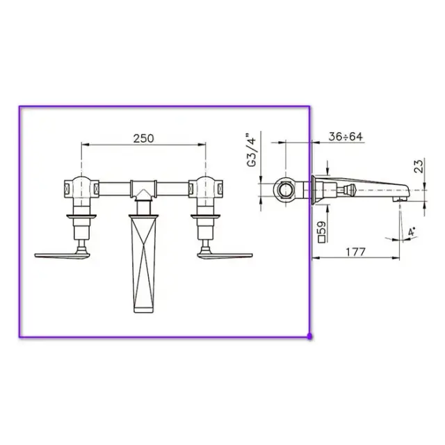 Nicolazzi Встраиваемая часть для смесителя со стены
