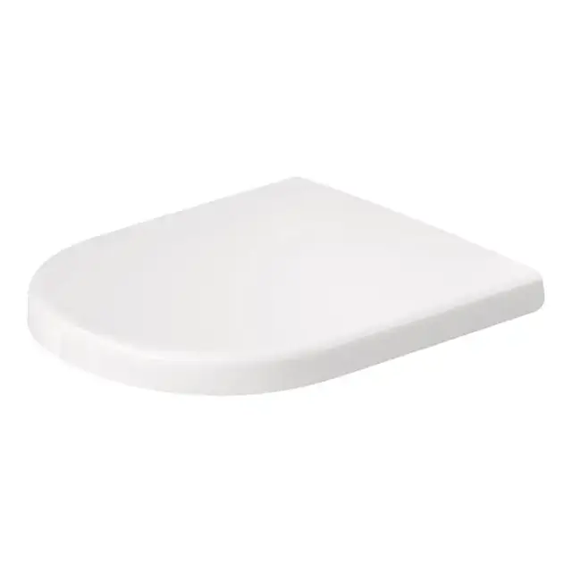 Duravit D-Code Сиденье для унитаза, петли: нержавеющая сталь, с микролифтом, цвет: белый