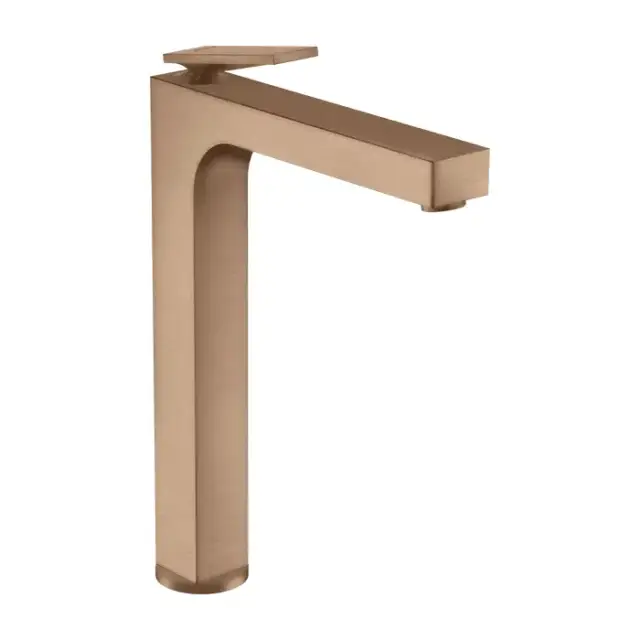 Axor Citterio Смеситель для раковины 280, хр, на 1 отв., с донным клапаном, высокий, цвет: шлифованное красное золото