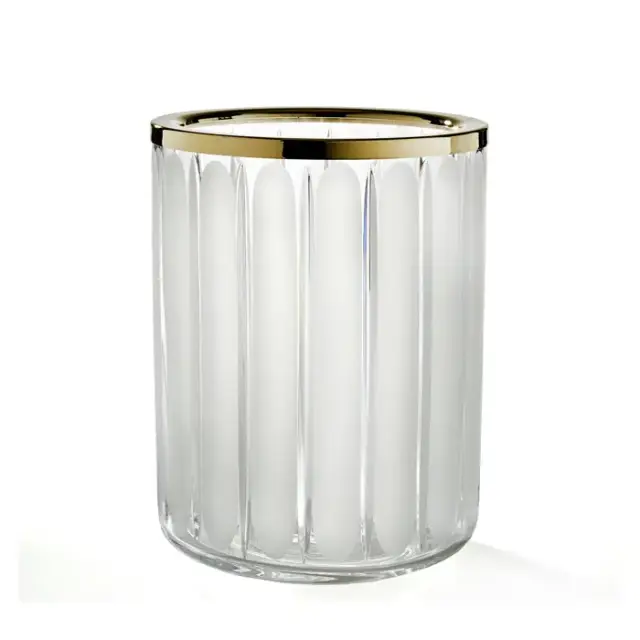 3SC Montblanc Урна 20хh28х20 см, цвет: прозрачный хрусталь/латунь