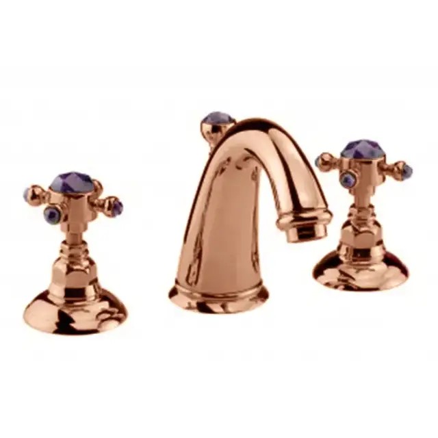 Nicolazzi Onice Смеситель для раковины, на 3 отв., с донным клапаном, цвет: Rose Gold