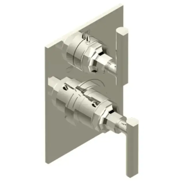 THG Les Ondes à manettes Смеситель для душа, термостатический, с переключателем на 2 потока, цвет: Matt nickel