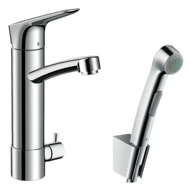 Hansgrohe Talis Смеситель для раковины, на 1 отв., с ручной лейкой, цвет: хром