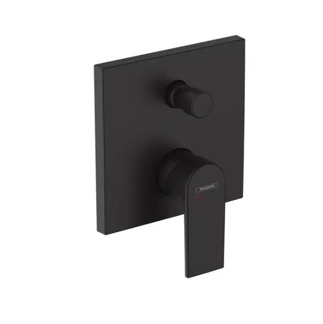 Hansgrohe Vernis Shape Смеситель для ванны, встраиваемый, внешняя часть, цвет: матовый черный