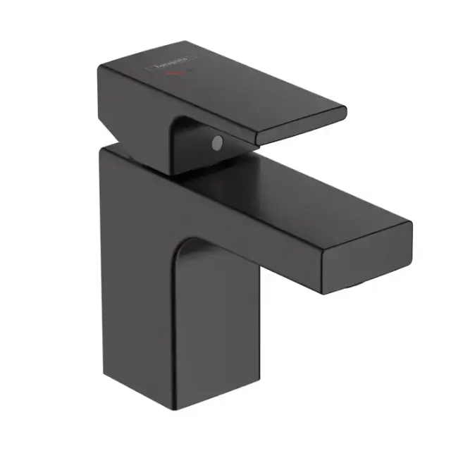 Hansgrohe Vernis Blend Смеситель для раковины, излив 70 мм, цвет: матовый черный