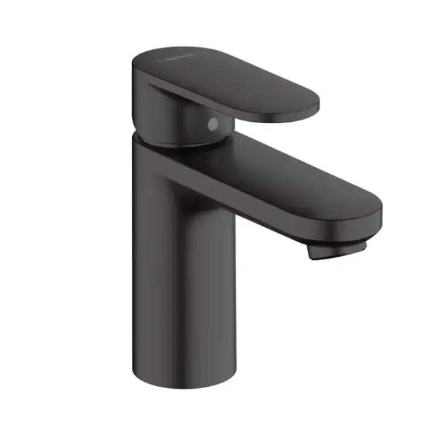 Hansgrohe Vernis Blend Смеситель для раковины, излив 100 мм, цвет: матовый черный