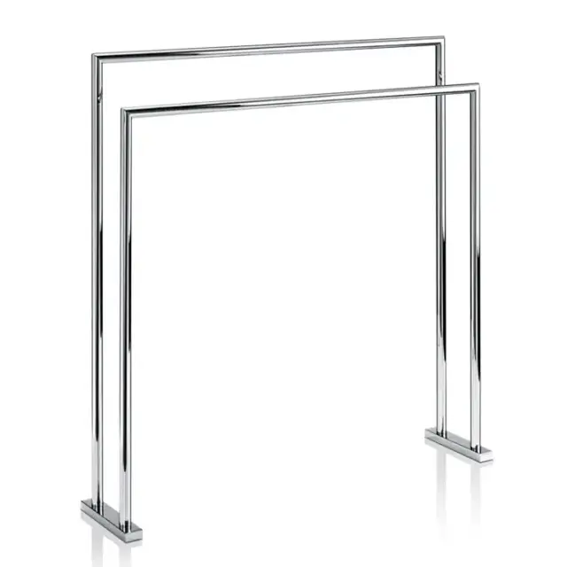 Decor Walther HT 5 Полотенцедержатель двойной 70x16x75см, напольный, цвет: хром