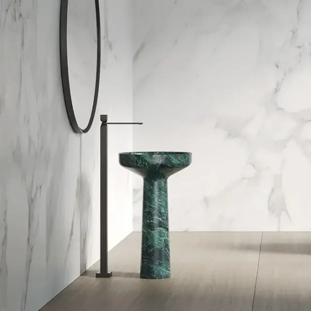 Dea Design Marble Venezia Раковина 50х50х85см., напольная, без отв., мрамор, цвет: Stone Green