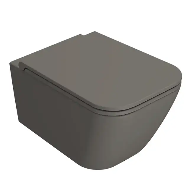 Globo Stone Унитаз подвесной 52х36см., безободковый,  с системой скрытого крепежа, цвет: Agata