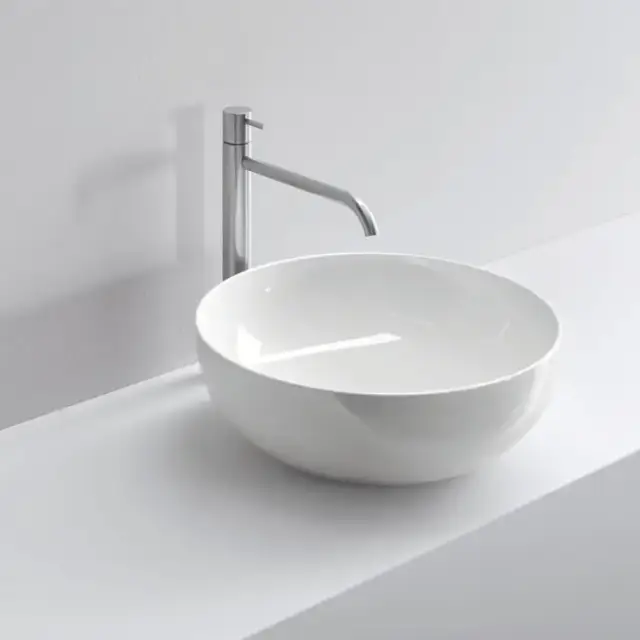 NOORTH milldue edition Раковина 45х15 см, без отв., накладная, цвет: белый