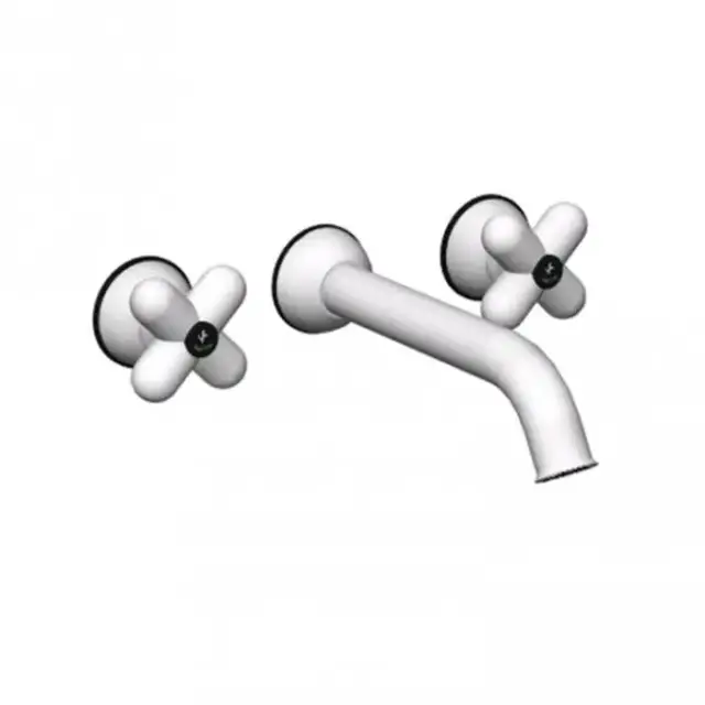 Fantini I Balocchi Смеситель для раковины, встраиваемый, на 3 отв,, излив 20см., (наружняя часть), цвет: белый матовый