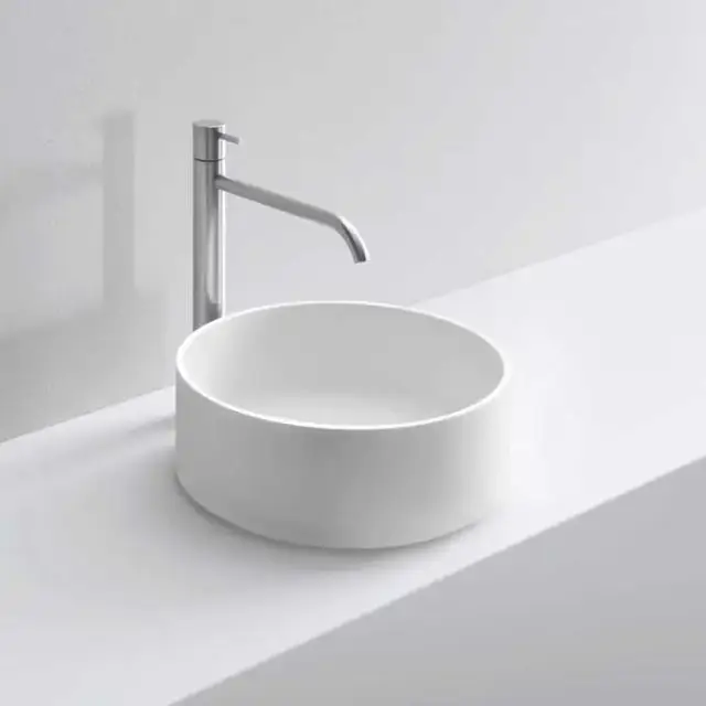 NOORTH milldue edition Раковина 37х13 см, без отв., накладная, цвет: белый