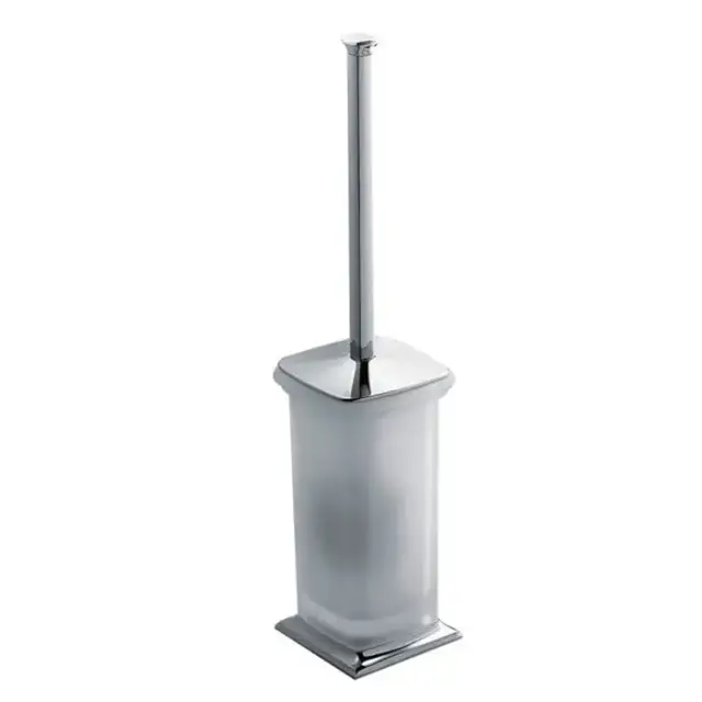 Colombo Portofino Туалетный ерш, напольный, цвет: хром/матовое стекло