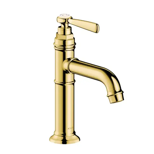 Axor Montreux Смеситель для раковины, на 1 отв., излив 147мм, без донного клапана, цвет: полированное золото