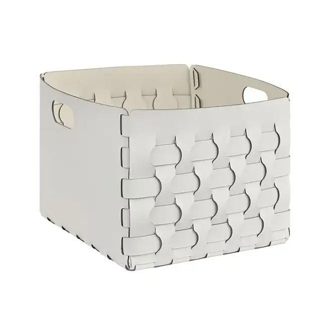 ADJ Корзинка Dubai, 35x40xH30 см., цвет: белый/панна котта
