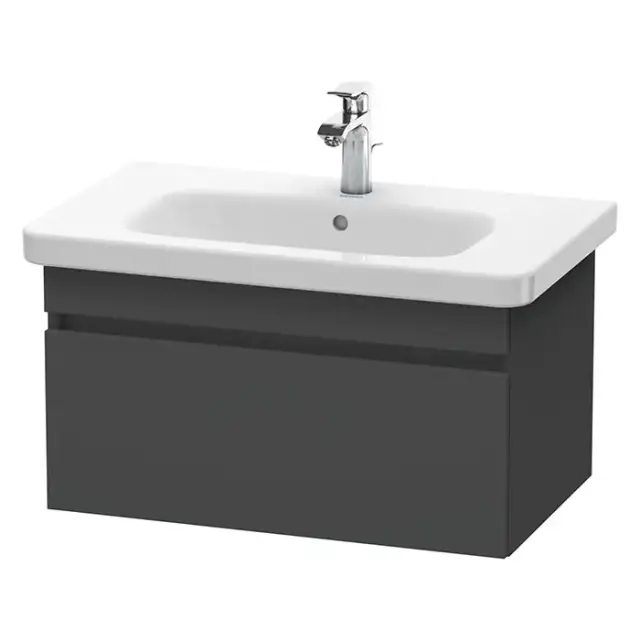Duravit DuraStyle Тумба с раковиной 73х44.8х39.8см., подвесная, 1 ящик, цвет: Графит матовый