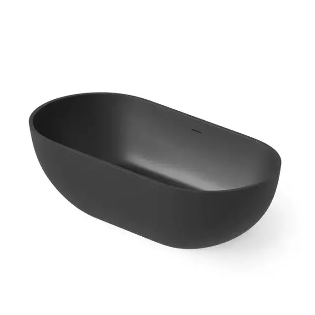 Dea Design Shadow Ванна 155х77х52см., отдельностоящая, Solid Surface, цвет: Black №16