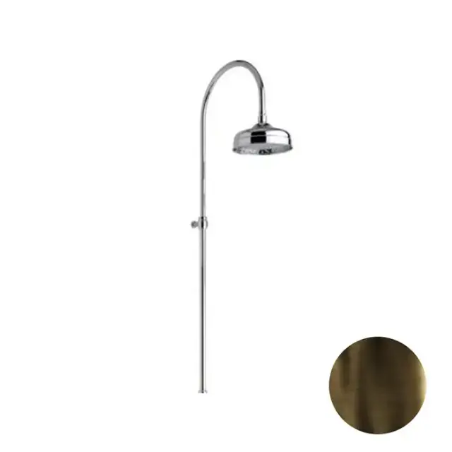 Nicolazzi Doccia Душевая стойка с верхним душем Ø 30см, цвет: тёмная бронза