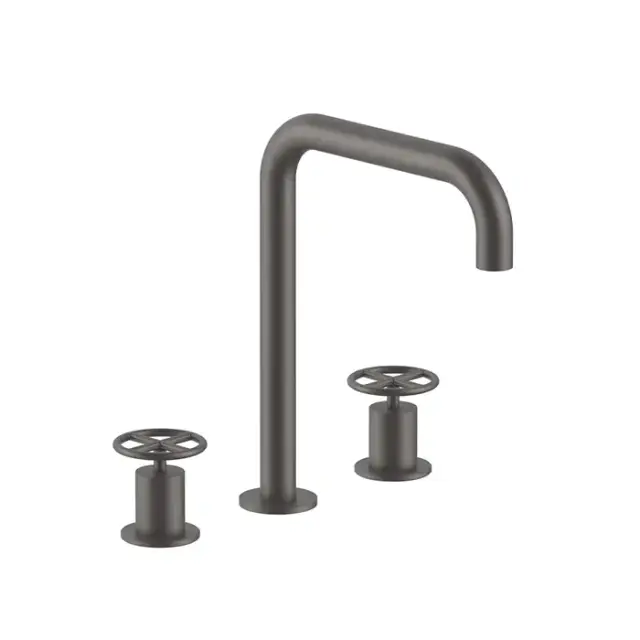 Fantini Fontane Bianche Смеситель для раковины, 3 отв., цвет: Matt Gun Metal PVD