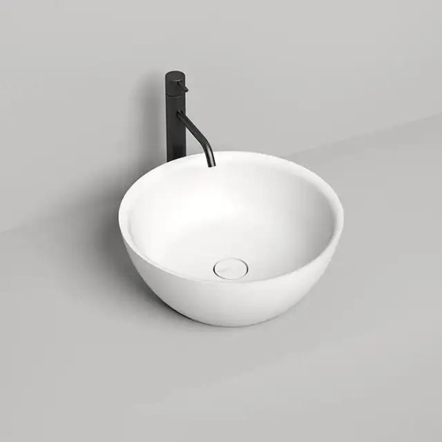 Salini Alda 02 Раковина 42.5х42.5х15.5см., накладная, без отв., S-Sense, цвет: белый