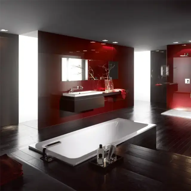 Bette One Ванна с шумоизоляцией пристенная, 170х75х42см., BetteGlasur® Plus, антислип, цвет: белый (для удлиненного слива-перелива)