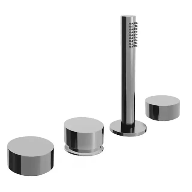 Fantini AF/21 Набортный смеситель для ванны, без излива, 4 отв., цвет: хром