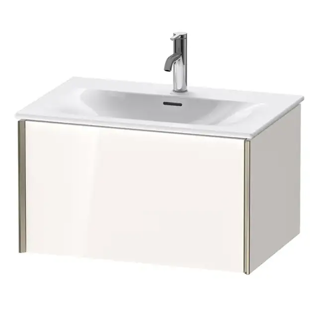 Duravit XViu Тумба подвесная 71x48x39.7см, с раковиной, 1 ящик, цвет: белый глянцевый/champagne matt