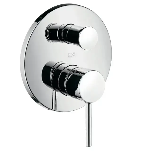 Axor Starck Классический однорычажный смеситель для ванны для скрытого монтажа со встроенной защитной комбинацией EN1717, внешняя часть, цвет: хром