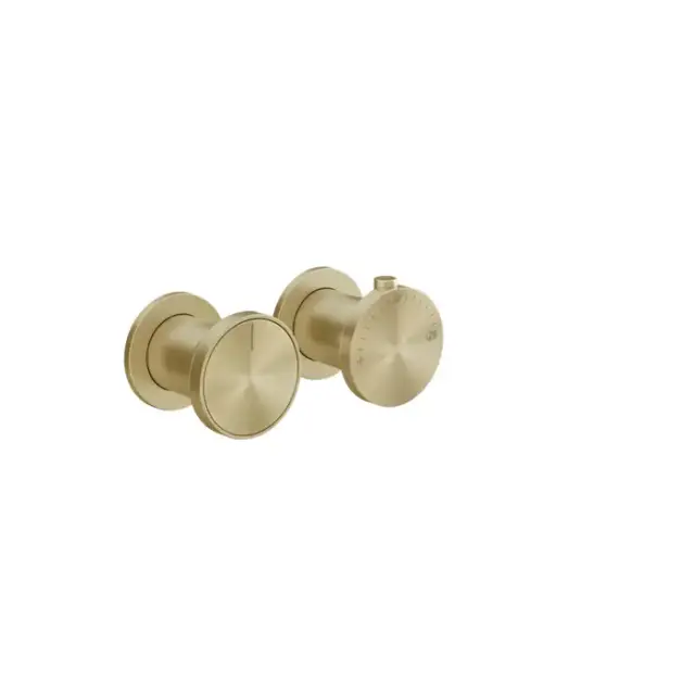 Gessi Origini Смеситель для ванны, встраиваемый, термостатический, цвет: Brushed Brass PVD