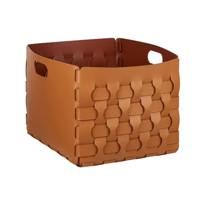 ADJ Корзинка Dubai, 35x40xH30 см., цвет: коньяк/бордо