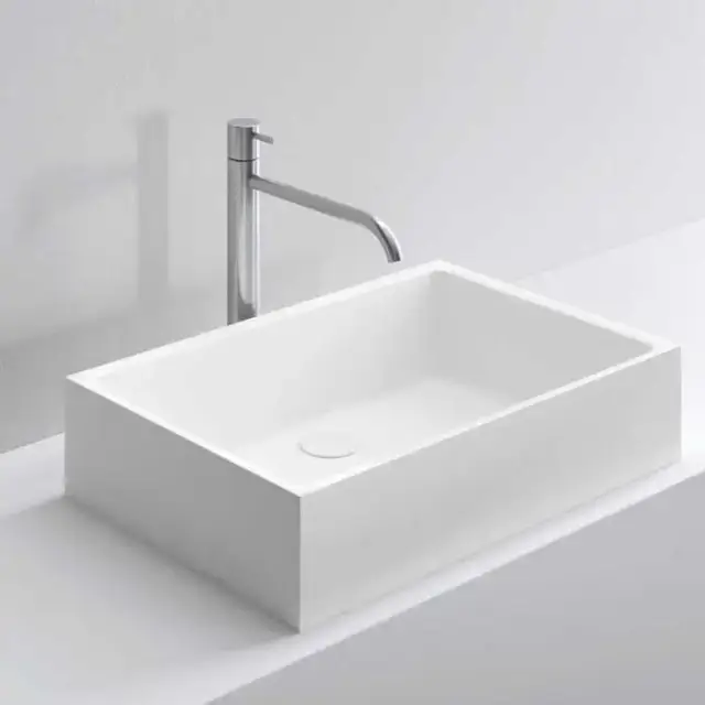 NOORTH milldue edition Раковина 59х38х13 см, без отв., накладная, цвет: белый