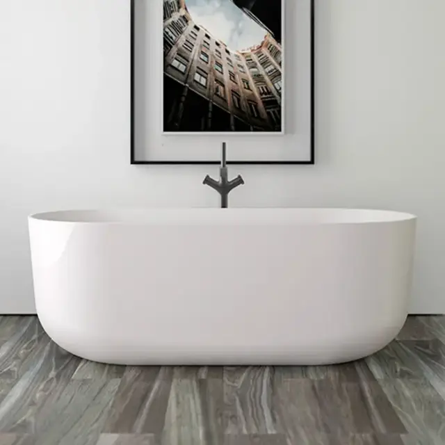 Knief Venice Ванна отдельностоящая 170х75х60см., щелевой перелив, цвет: белая глянцевая