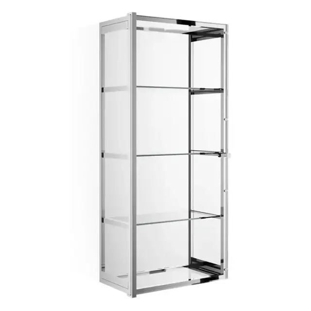 Decor Walther Glas S 3 Шкафчик подвесной 35x19x80см, стекло прозрачное, цвет: хром
