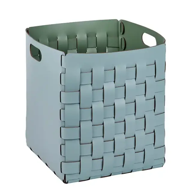 ADJ Корзинка Bottega, 35x35xH40 см., цвет: небесный/эвкалипт