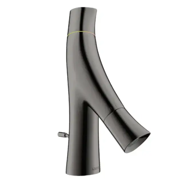 Axor Starck Organic Смеситель для раковины 50, на 1 отв., с донным клапаном, цвет: полированный черный хром