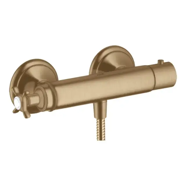 Axor Montreux Смеситель для душа, термостатический, настенный, цвет: шлифованная бронза
