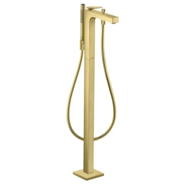 Axor Citterio Смеситель для ванны, напольный, с ручным душем, текстура, цвет: шлифованная медь