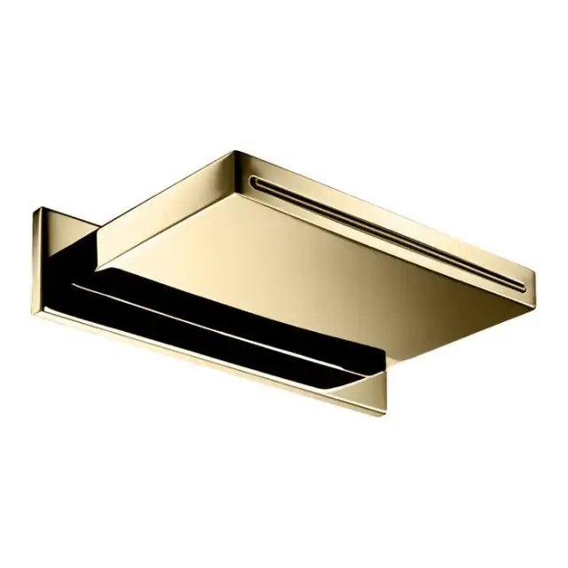 Almar Waterfall Излив для душа 14см., настенный, каскадный, цвет: Gold Polished PVD