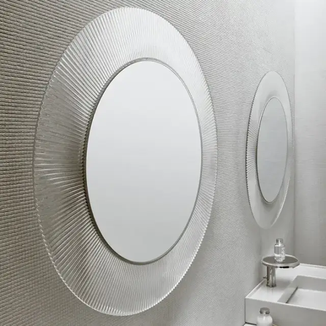 Laufen Kartell Зеркало круглое d=78см, настенное, без подсветки, цвет: прозрачный кристал
