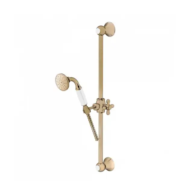 Gattoni PD Душевая стойка 60см с лейкой CLASSIC и шлангом, цвет: бронза